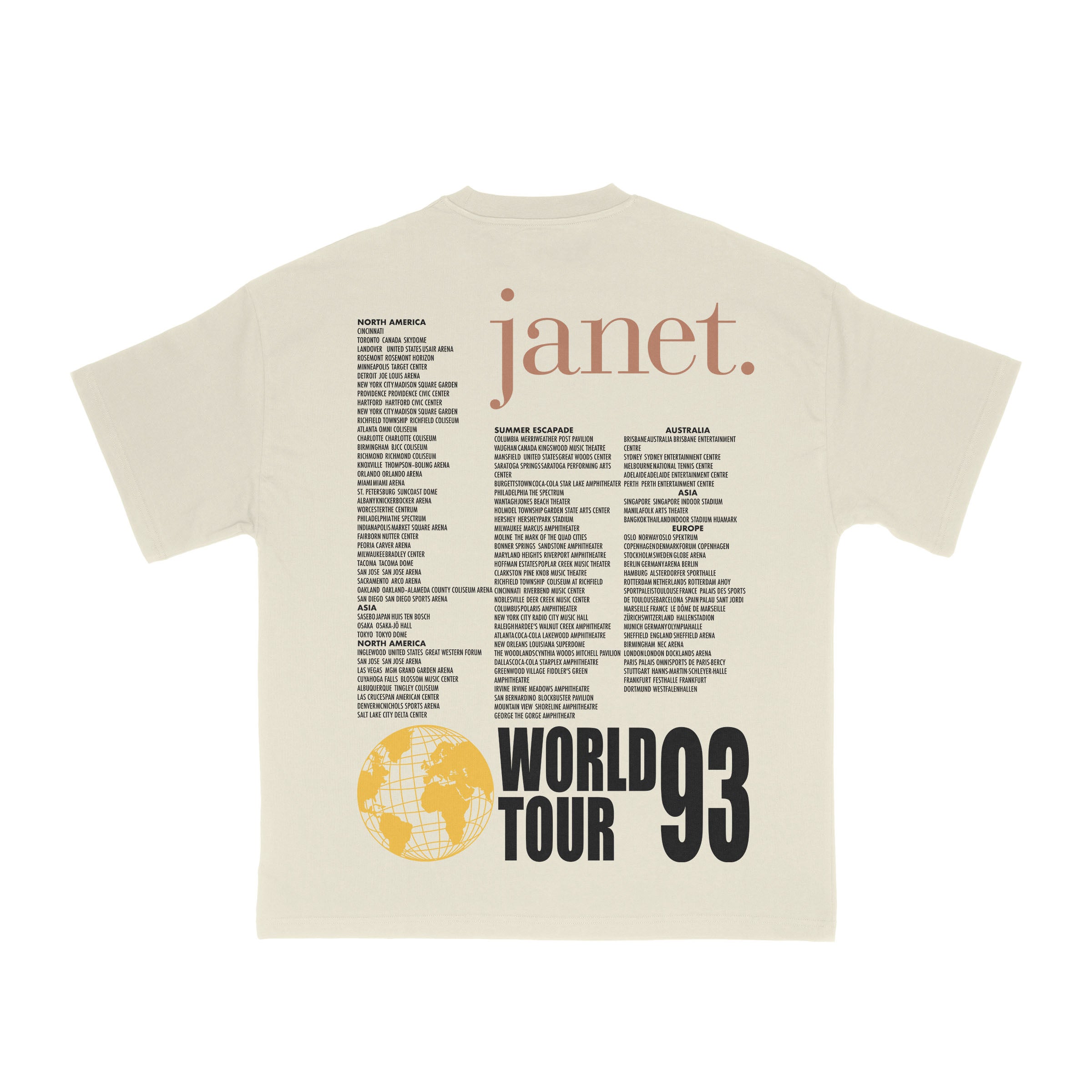 JANET WORLD TOUR '93 TEE – Ninety Somethin'